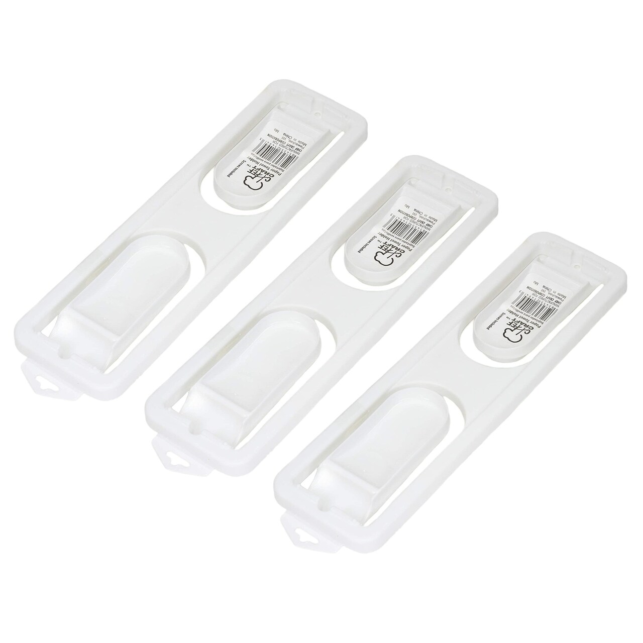 Chef Craft Paper Towel Roll Holder - Durable Plastic Wall Mount Design with Screws